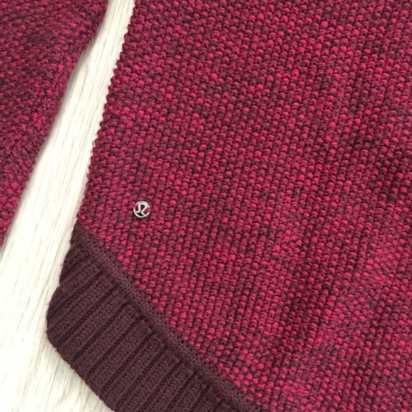 lululemon athletica Burgundy Cowl Neck Sweater - Picture 6 of 8